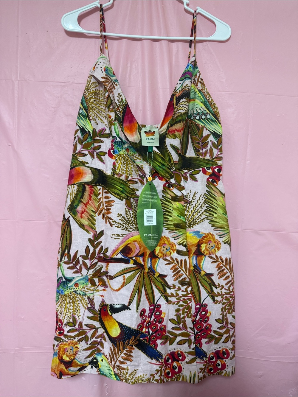FARM Rio Multicolor Tropical Animal Print One-Piece